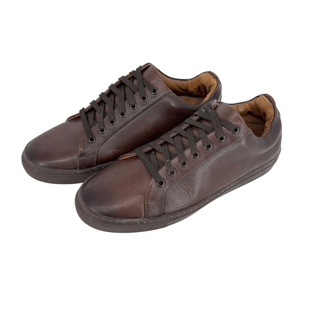 Thursday Boot Co Everyday Mens 8.5 Dark Brown Leather Premier Low Top Sneakers